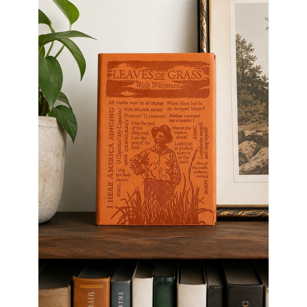 Leaves of Grass Walt Whitman Vegan Leather Paperback Canterbury Classics Edition